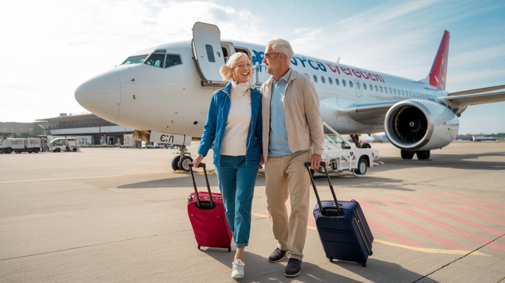 a retired couple boarding a plane or sta KE3at6jhREOgCpX6cLFmcA JwWti8mLTYiVmNMtO8LHeA